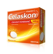 Celaskon Červený pomeranč 500 mg 30 šumivých tablet