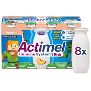 Actimel Kids Probiotický jogurtový nápoj s vitamíny broskev 8x 100 g