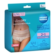 Canpol babies Jednorázové poporodní kalhotky s vložkou 2v1 L/XL