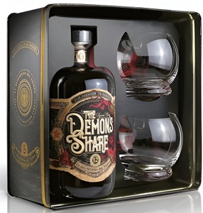 The Demon's Share 12yo 40% + 2ks sklenice (plechové dárkové balení)