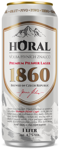 Horal Světlý ležák, plech
