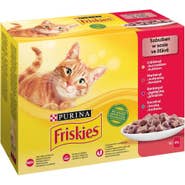 Friskies Kapsička pro kočky kuře/hovězí/jehněčí/kachní 12x85g