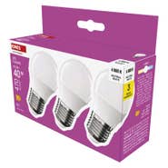 Emos LED žárovka Classic Mini Globe / E27 / 4,2 W (40 W) / 470 lm / neutrální bílá