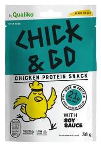 Chick&Go Sušené plátky z kuřecího masa se sójovou omáčkou