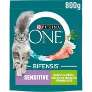 Purina ONE Bifensis Sensitive granule pro kočky, krůta