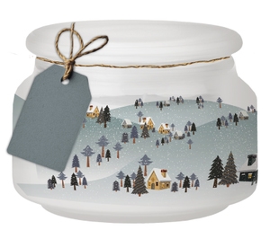 Emocio Winter Wonderland vonná svíčka, se skleněným víčkem  100x79 mm, sklo 