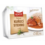 apetit Pečené kuřecí stehno s rýží