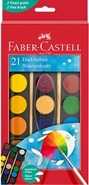 Faber-Castell Vodové barvy, velké, 21 barev, 30 mm