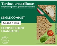 Monoprix Sezamový žitný toast