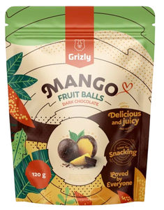 GRIZLY Mango kuličky v hořké čokoládě