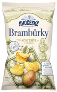 Jihočeské Brambůrky s&nbsp;příchutí smetana s cibulkou