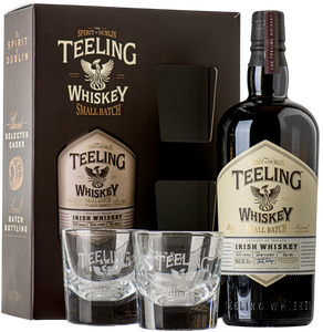 Teeling Whiskey Small Batch 46 % se 2 skleničkami