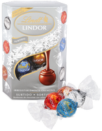 Lindt Bonboniéra Lindor Limitovaná edice čokoládových pralinek stříbrný mix