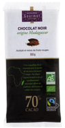 Monoprix Gourmet BIO Tmavá čokoláda z Madagaskaru Červené Ovoce 70%