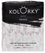 Kolorky Night noční jednorázové eko plenky jednorožci XL (12-16 kg)