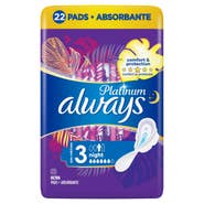 Always Ultra Platinum Noční dámské vložky