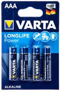 Varta Baterie  Longlife Power mikrotužkové AAA