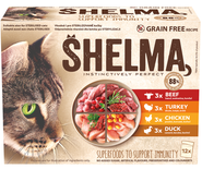 Shelma bezobilné dušené filetky masový výběr 12x85g