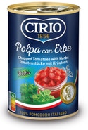 Cirio Rajčata loupaná krájená s bylinkami