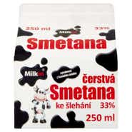Milkin Čerstvá smetana ke šlehání (33%)