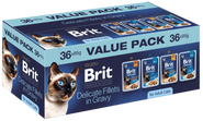 Brit Premium by Nature Cat Pouches Value Pack, pro kočky, 36 ks