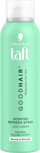 Schwarzkopf Taft Good Hair osvěžující sprej na zplihlé vlasy - zelená