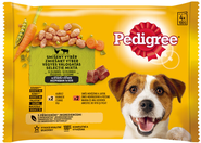 Pedigree smíšený výběr kuřecí, hovězí a játra ve šťávě 4 x 100 g
