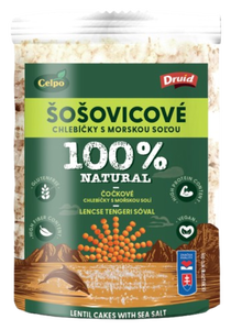 Celpo Chlebíčky 100% Natural Červená čočka s mořskou solí