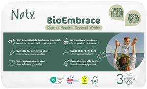 Naty Plenky BioEmbrace Midi 4-9 kg - ECONOMY PACK