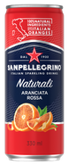 San Pellegrino Aranciata Rossa pomeranč červený, plech