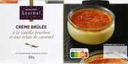 Monoprix Gourmet Crème Brûlée s bourbon vanilkou a karamelovými kousky, 2x100g
