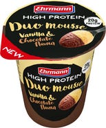 Ehrmann High Protein Mousse DUO Vanilla & Chocolate Style