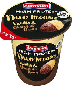 Ehrmann High Protein Mousse DUO Vanilla & Chocolate Style