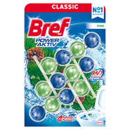 Bref Power Aktiv Pine tuhý WC blok 3x50g