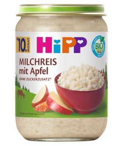 HiPP BIO Mléčná rýže s jablky