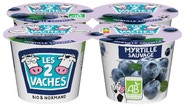 Les 2 Vaches BIO Jogurt borůvkový, 4x115g
