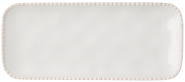 Monoprix Obdélníkový podnos s perlovým okrajem, 31x13 cm
