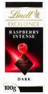 Lindt Excellence Hořká čokoláda s kousky malin