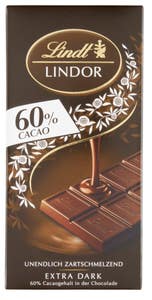 Lindt Lindor Hořká čokoláda 60% s krémovou náplní