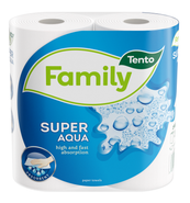 Tento Family Super Aqua Papírové utěrky 2vrstvé, 2 role