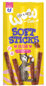 Wow Cat Soft Sticks Chicken 6x5 g