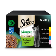 Sheba Nature's collection kapsičky smíšený výběr ve šťávě pro dospělé kočky