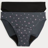 Marks & Spencer Menstruační kalhotky, barva:šedá Velikost:18 