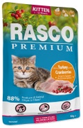 Rasco Premium Kapsička pro koťata krůtí s brusinkou