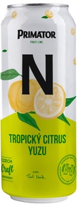 Primátor Nealko tropický citrus yuzu, plech
