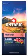 Ontario Krmivo Adult Large Lamb & Brown Rice pro psy