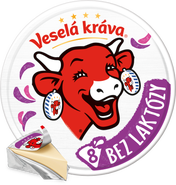 Veselá Kráva Bez laktózy Tavený sýr (8 ks)