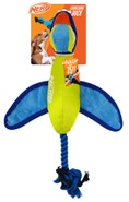 Nerf Dog Nylonová plyšová kachna se šuštícimi křídly na házení – 42 cm