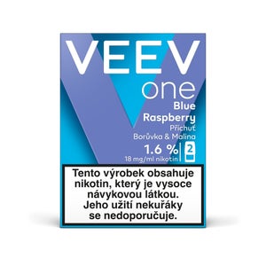 VEEV ONE Blue Raspberrry 2 náplně do e-cigarety 1,6%