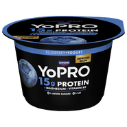 YoPRO Protein dezert s borůvkovou příchutí